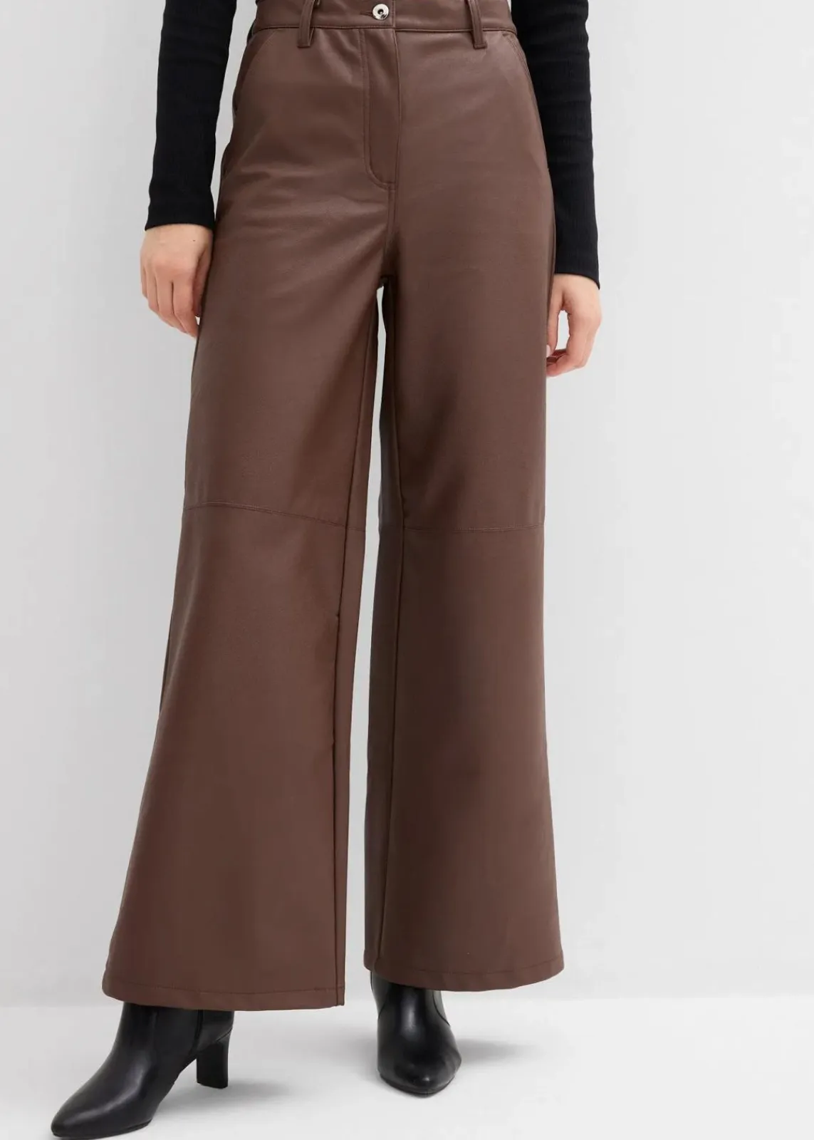 bonprix Hosen|Bekleidung·Kleider^Lederimitat-Hose braun