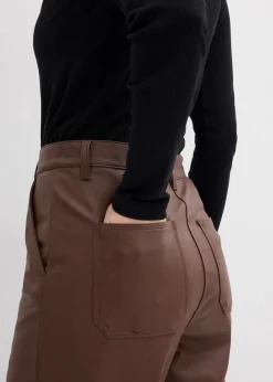 bonprix Hosen|Bekleidung·Kleider^Lederimitat-Hose braun