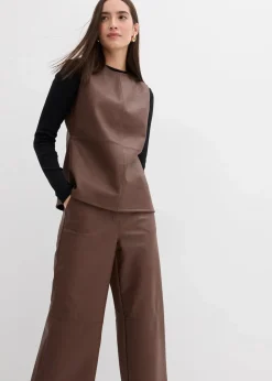 bonprix Hosen|Bekleidung·Kleider^Lederimitat-Hose braun