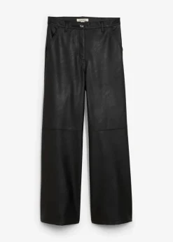 bonprix Bekleidung·Kleider|Hosen^Lederimitat-Hose schwarz