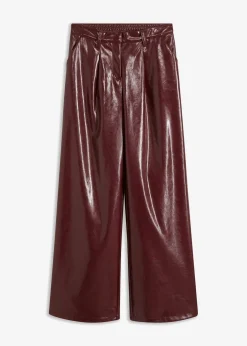 bonprix Bekleidung·Kleider|Hosen^Lederimitat-Hose rubinrot