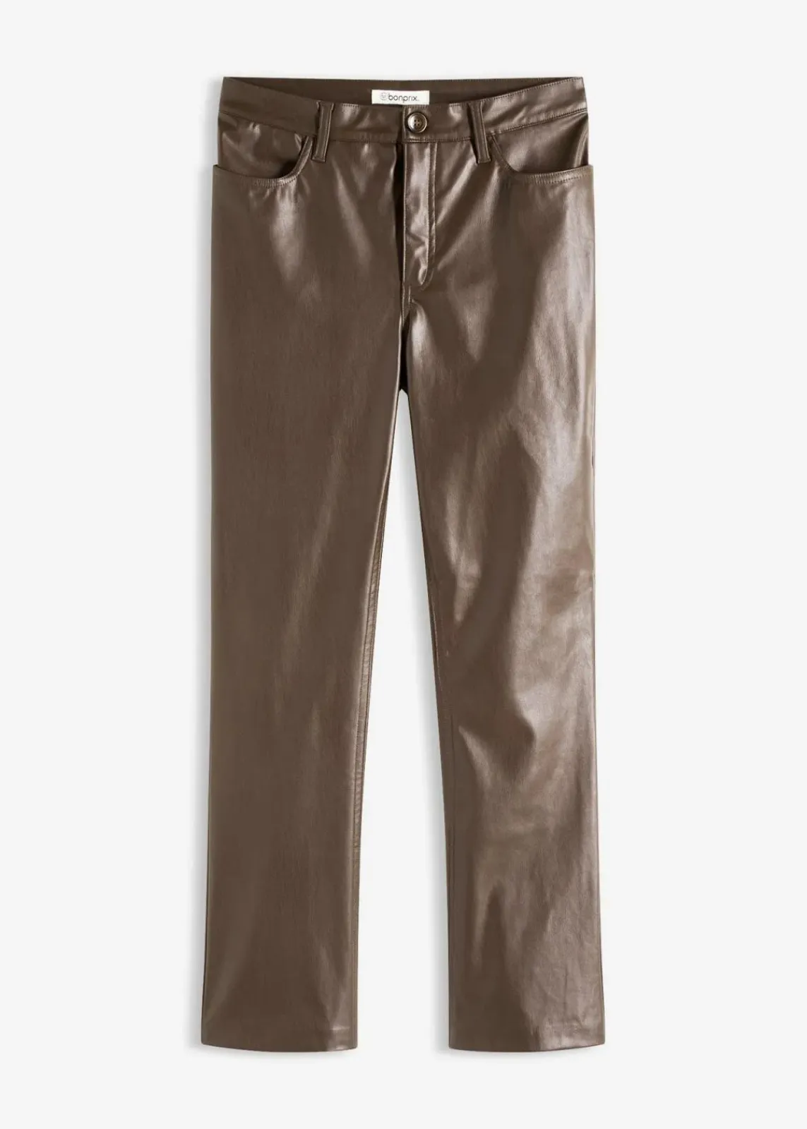 bonprix Bekleidung·Kleider|Hosen^Lederimitat-Hose dunkelbraun