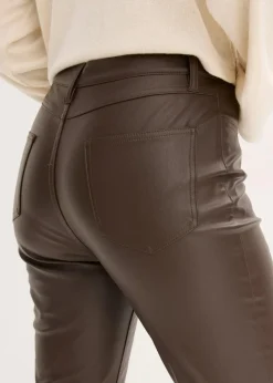 bonprix Bekleidung·Kleider|Hosen^Lederimitat-Hose dunkelbraun