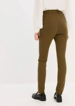 bonprix Hosen|Nachhaltigere Materialien^Lederimitat-Hose im Punto di Roma Mix erdoliv