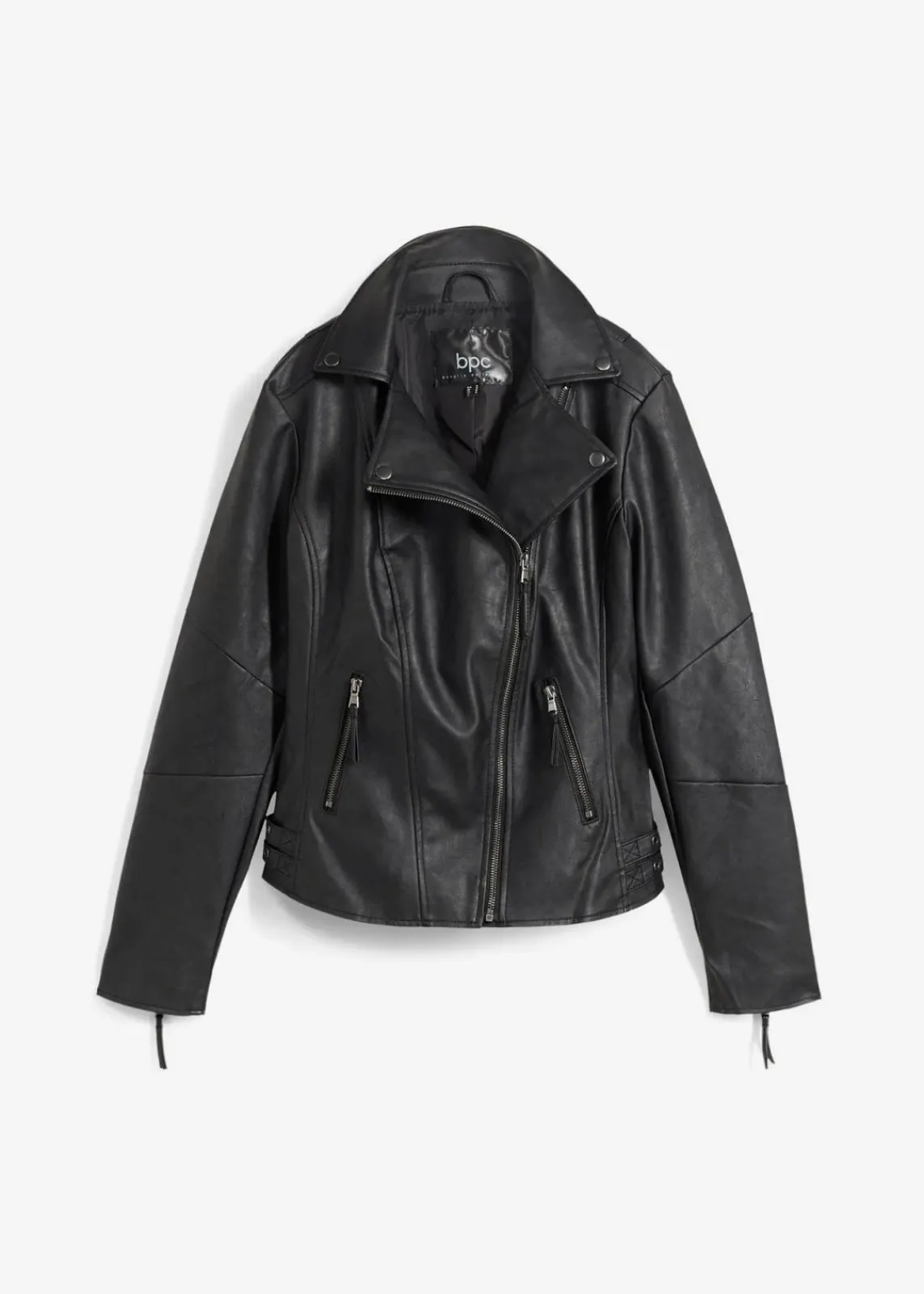bonprix Bekleidung·Hosen|Jacken & Mäntel^Lederimitat-Jacke aus reiner Viskose schwarz