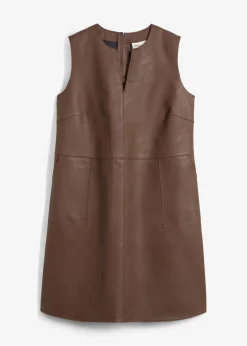 bonprix Kleider^Lederimitat-Kleid braun