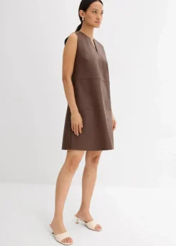 bonprix Kleider^Lederimitat-Kleid braun