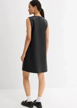 bonprix Kleider^Lederimitat-Kleid schwarz