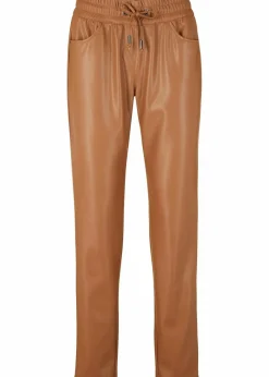 bonprix Bekleidung·Kleider|Hosen^Lederimitat-Schlupfhose mokkabraun