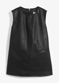 bonprix Shirts & Tops^Lederimitat-Top schwarz