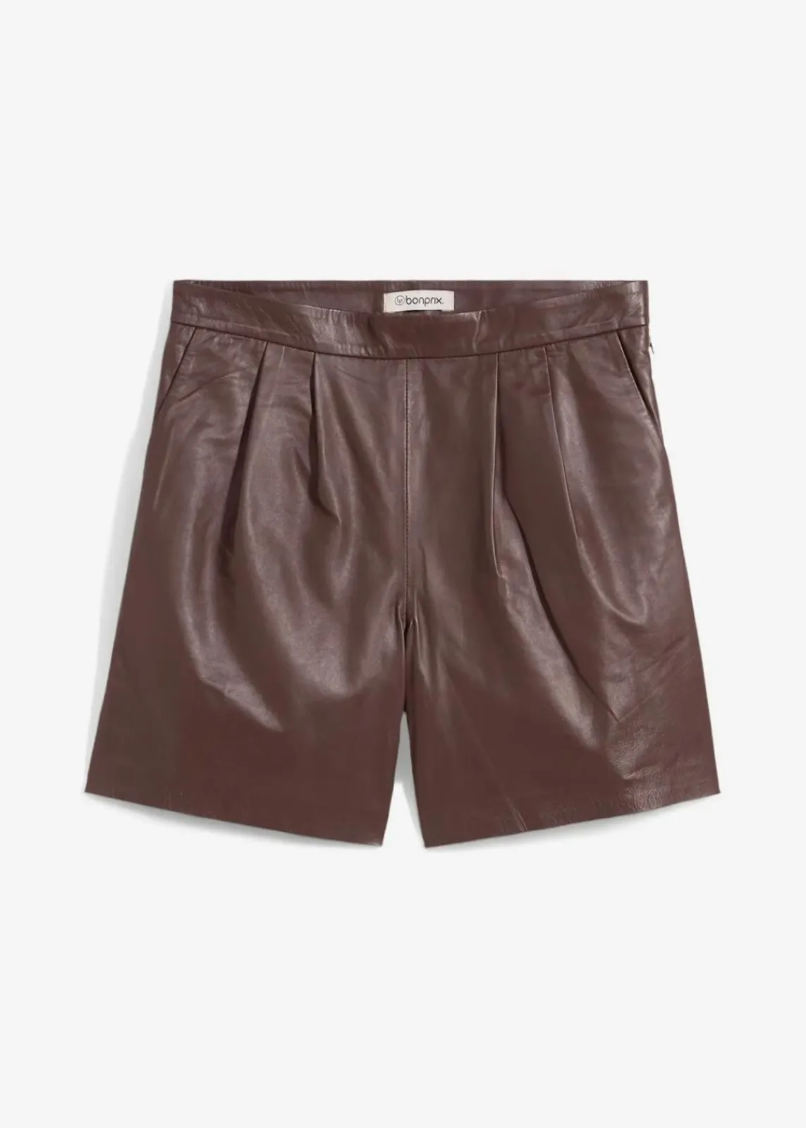 bonprix Bekleidung·Kleider|Premium^Leder-Shorts aus Lammnappa terrabraun
