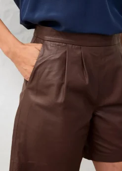 bonprix Bekleidung·Kleider|Premium^Leder-Shorts aus Lammnappa terrabraun