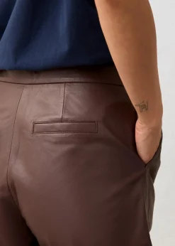 bonprix Bekleidung·Kleider|Premium^Leder-Shorts aus Lammnappa terrabraun