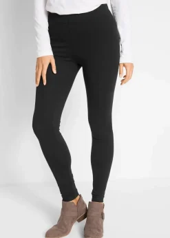 bonprix Bekleidung·Kleider|Hosen^Leggings aus Baumwoll-Mix schwarz