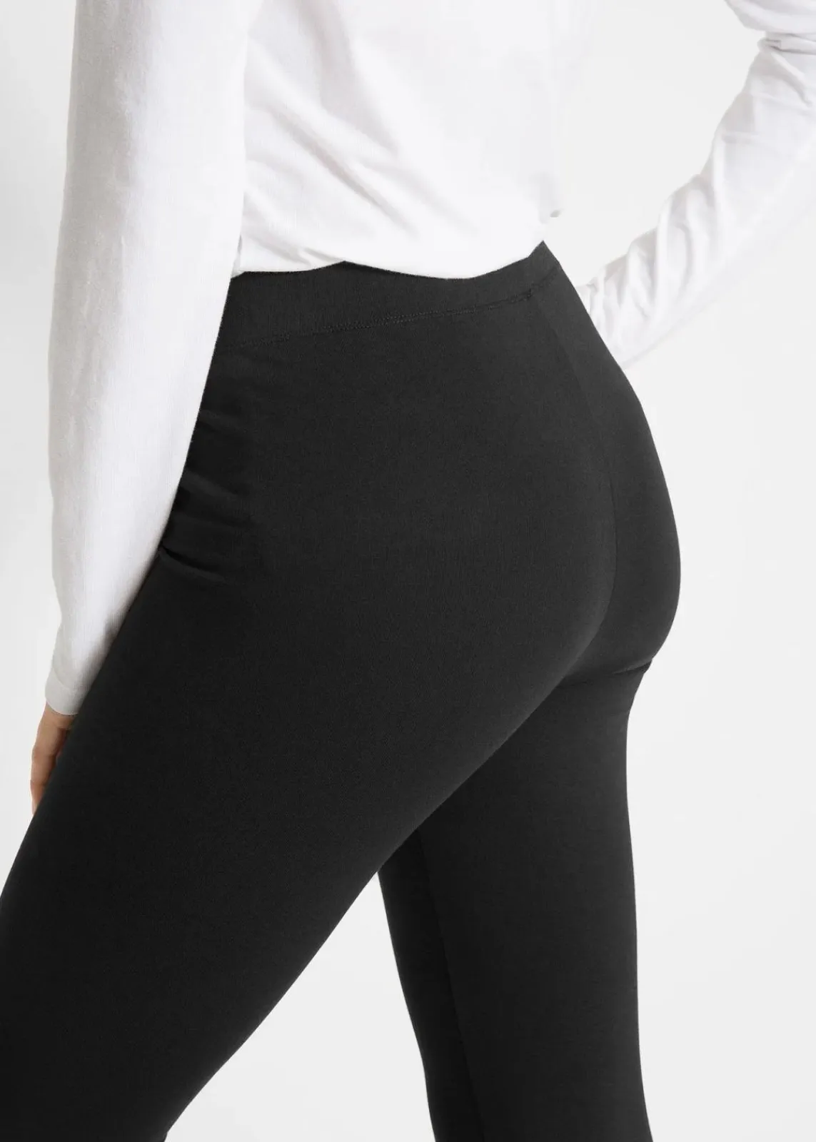 bonprix Bekleidung·Kleider|Hosen^Leggings aus Baumwoll-Mix schwarz