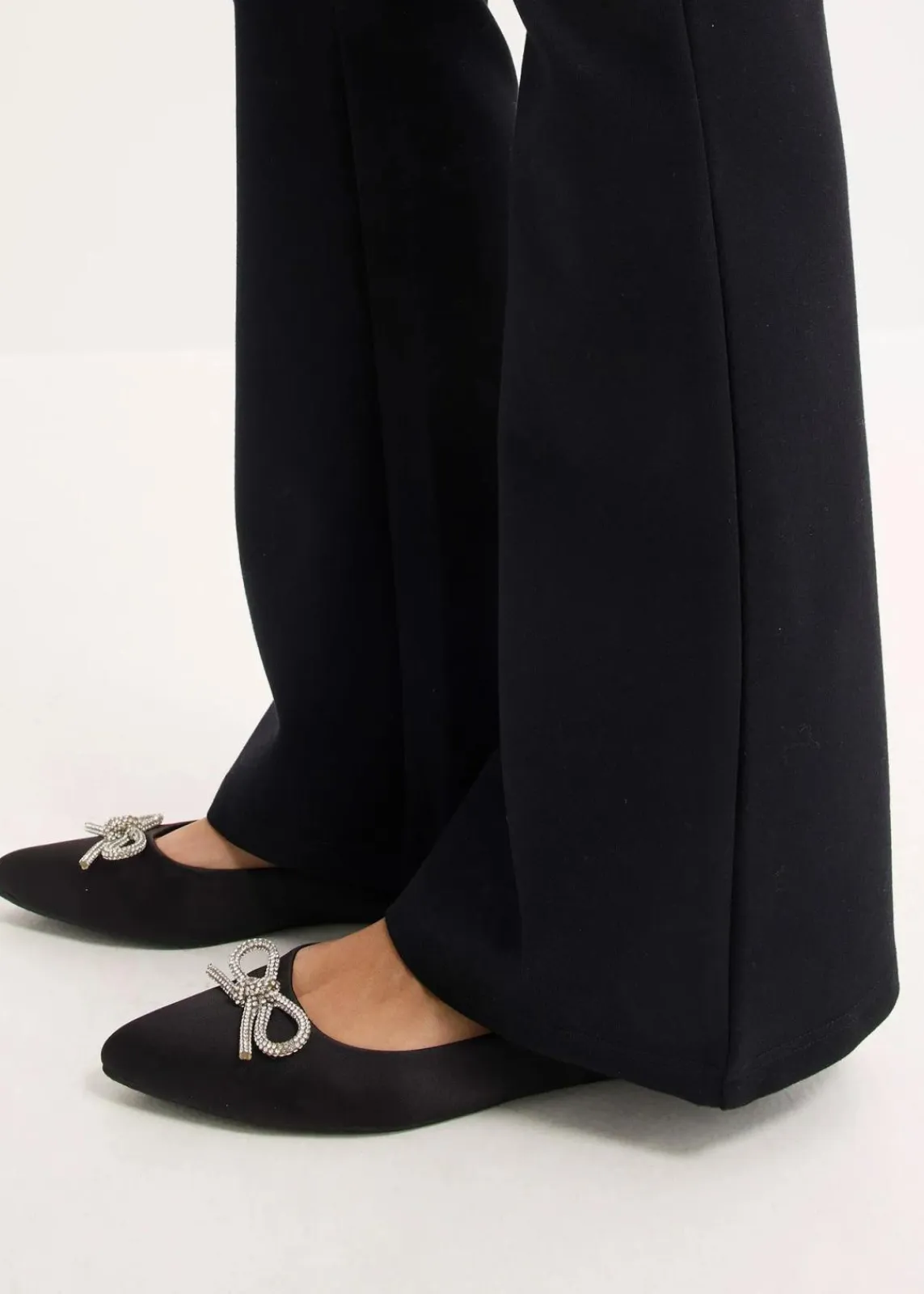 bonprix Bekleidung·Kleider|Hosen^Leggings aus bequemen Punto di Roma schwarz