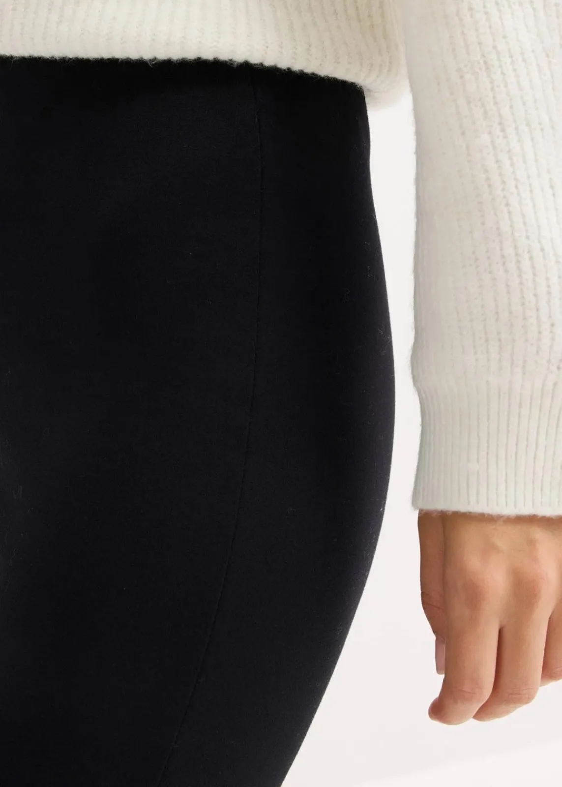 bonprix Bekleidung·Kleider|Hosen^Leggings aus bequemen Punto di Roma schwarz