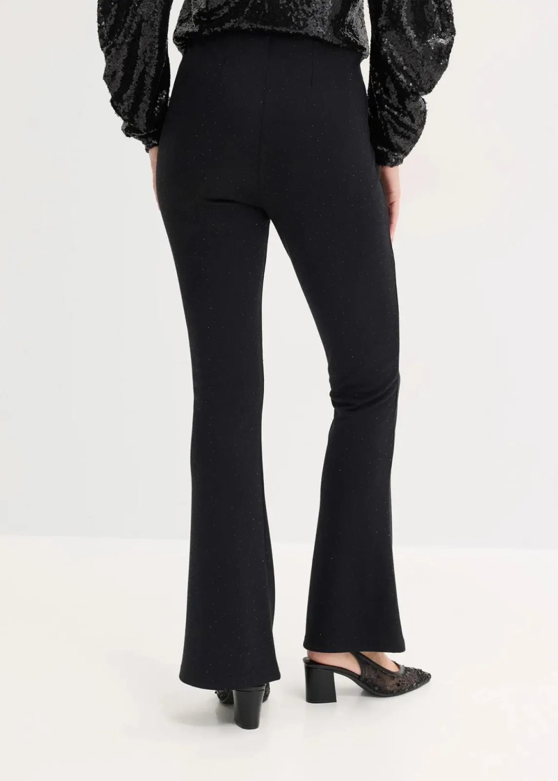 bonprix Bekleidung·Kleider|Nachhaltigere Materialien^Leggings aus bequemen Punto di Roma schwarz