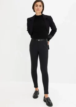 bonprix Bekleidung·Kleider|Hosen^Leggings aus fließendem Viskose-Mix schwarz