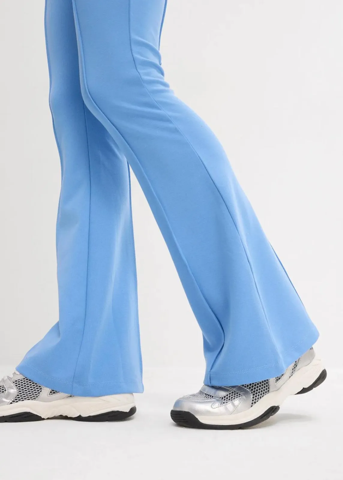 bonprix Bekleidung·Kleider|Nachhaltigere Materialien^Leggings aus Punto di Roma mittelblau