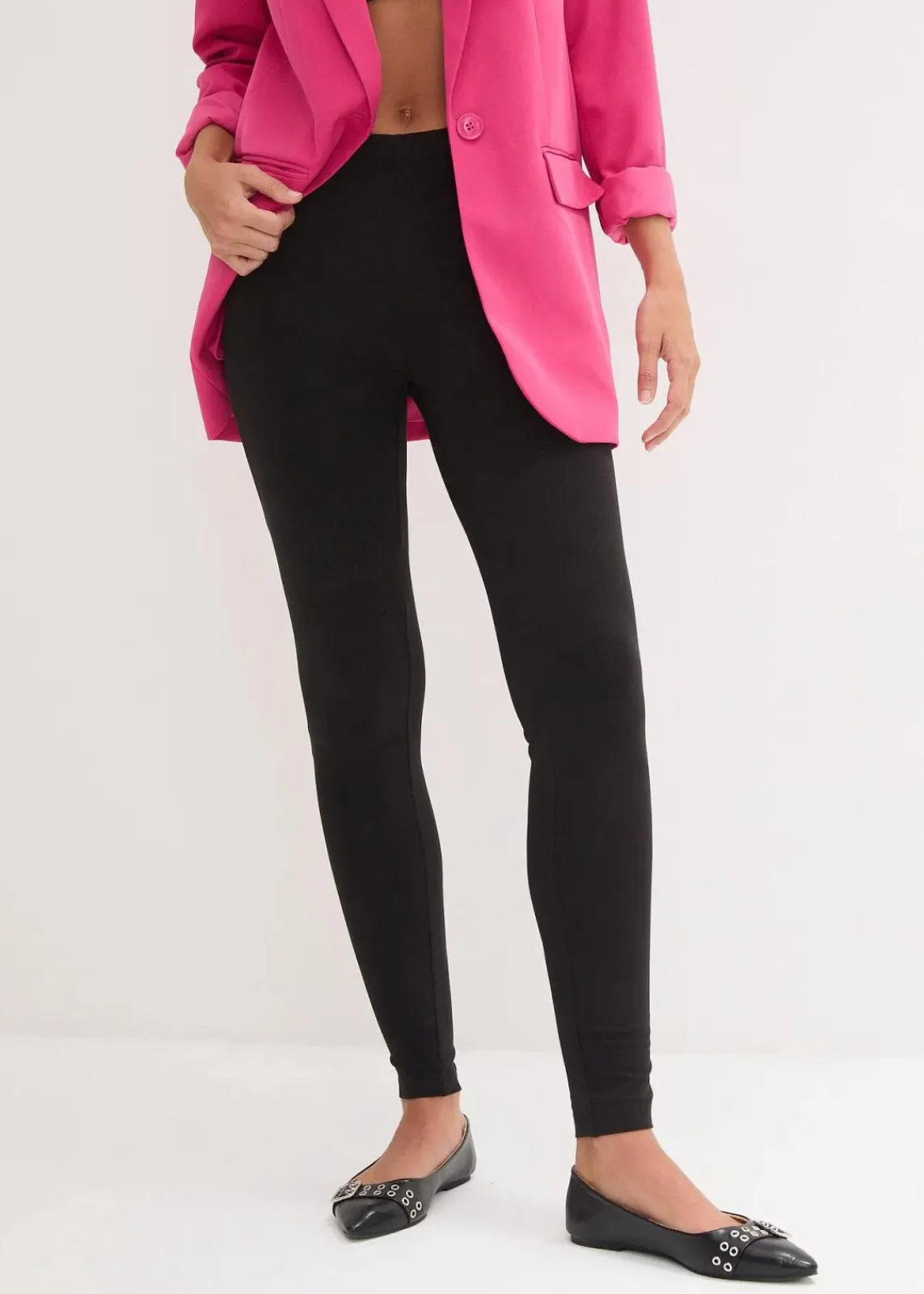 bonprix Bekleidung·Röcke|Bekleidung·Kleider^Leggings (2er-Pack) schwarz + schwarz