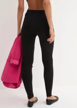 bonprix Bekleidung·Röcke|Bekleidung·Kleider^Leggings (2er-Pack) schwarz + schwarz