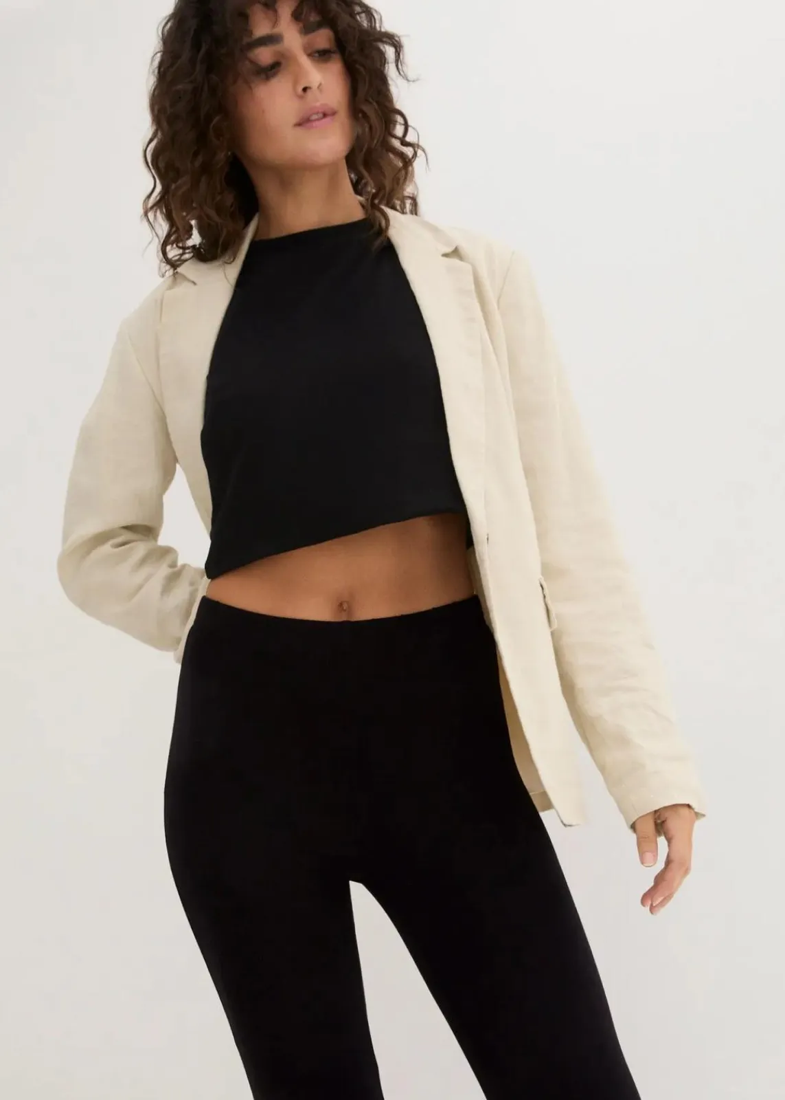 bonprix Basics|Bekleidung·Kleider^Leggings (2er-Pack) dunkelblau + schwarz