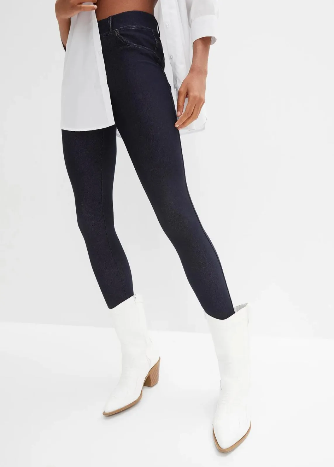 bonprix Hosen|Bekleidung·Kleider^Leggings in Jeansoptik blue stone