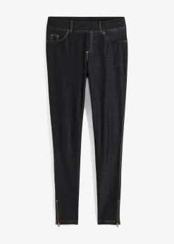 bonprix Bekleidung·Kleider|Hosen^Leggings in Jeansoptik black stone