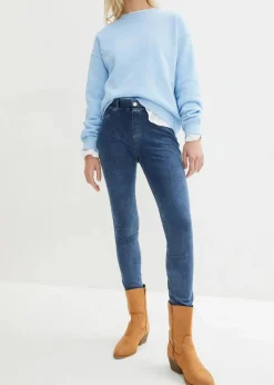 bonprix Bekleidung·Kleider|Hosen^Leggings in Jeansoptik blau