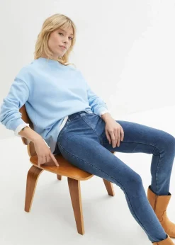 bonprix Bekleidung·Kleider|Hosen^Leggings in Jeansoptik blau
