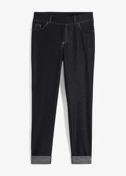 bonprix Hosen|Bekleidung·Kleider^Leggings in Jeansoptik schwarz denim