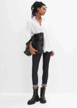 bonprix Hosen|Bekleidung·Kleider^Leggings in Jeansoptik schwarz denim