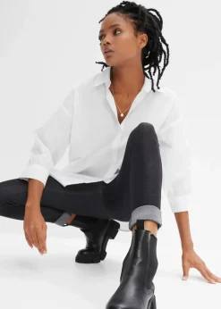 bonprix Hosen|Bekleidung·Kleider^Leggings in Jeansoptik schwarz denim