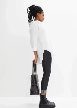 bonprix Hosen|Bekleidung·Kleider^Leggings in Jeansoptik schwarz denim