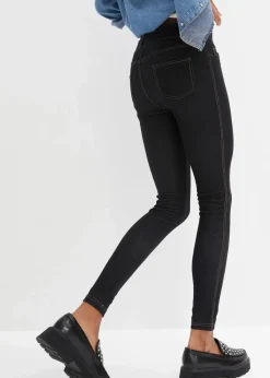 bonprix Bekleidung·Kleider|Hosen^Leggings in Jeansoptik black stone