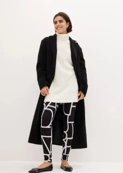 bonprix Bekleidung·Kleider|Hosen^Leggings mit Druck schwarz/weiß bedruckt