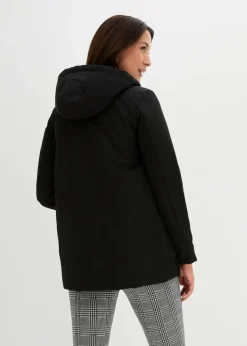 bonprix Bekleidung·Blazer|Umstandsmode^Leicht wattierte 3-in-1 Umstandsfunktionsjacke mit Trageeinsatz schwarz