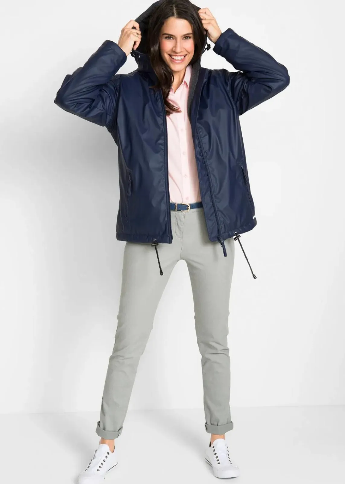 bonprix Bekleidung·Hosen|Jacken & Mäntel^Leicht wattierte Winterjacke dunkelblau