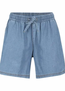 bonprix Bekleidung·Outdoorbekleidung|Shorts^Leichte Denim Shorts mit Leinen hellblau denim