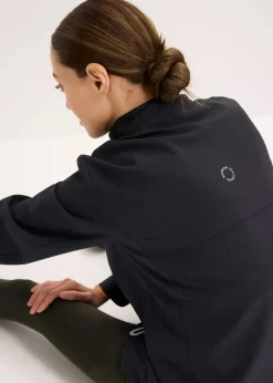 bonprix Bekleidung·Sweat|Bekleidung·Hosen^Leichte Funktionsjacke mit reflektierenden Details schwarz