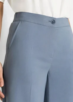 bonprix Hosen|Bekleidung·Kleider^Leichte Marlenehose mit Viskose rauchblau
