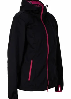 bonprix Jacken & Mäntel^Leichte Softshelljacke schwarz