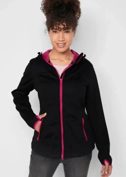 bonprix Jacken & Mäntel^Leichte Softshelljacke schwarz