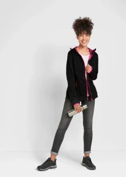 bonprix Jacken & Mäntel^Leichte Softshelljacke schwarz