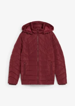 bonprix Jacken & Mäntel|Bekleidung·Hosen^Leichte Steppjacke mit abnehmbarer Kapuze dunkelbeere