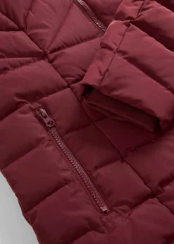 bonprix Jacken & Mäntel|Bekleidung·Hosen^Leichte Steppjacke mit abnehmbarer Kapuze dunkelbeere