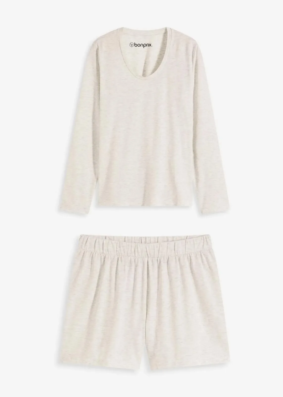 bonprix Wäsche·Homewear|Wäsche·Nachtwäsche^Leichter Loungewear Shorty aus weichem Material naturmeliert