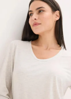 bonprix Wäsche·Homewear|Wäsche·Nachtwäsche^Leichter Loungewear Shorty aus weichem Material naturmeliert