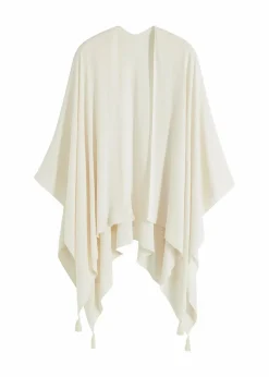 bonprix Ponchos|Schuhe & Accessoires In Spezialgrößen·Tücher & Ponchos^Leichter Sommerponcho cremeweiß
